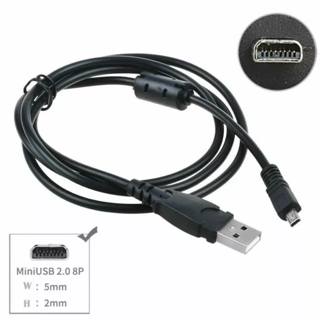 USB DATA/SYNC CABLE LEAD For Sony Cybershot W830 20.1MP Compact Digital Camera