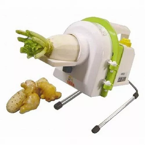 Chiba Kogyosho Electric Green Onion Cutter Slicer Junior White Japan Made