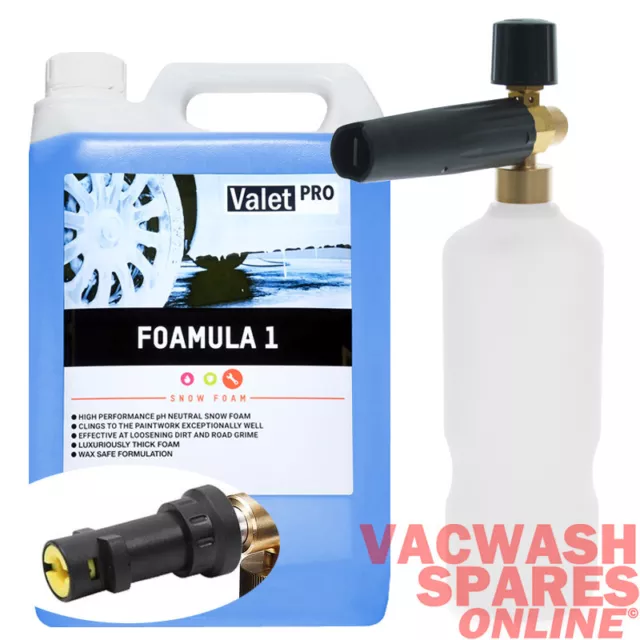 Professional Snow Foam Lance & Valetpro Foamula 1 Ph Foam 5L *Karcher K Series*