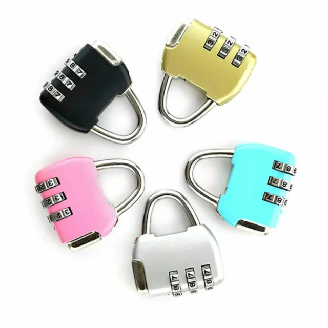 TSA Security 3 Digit Combination Travel Suitcase Luggage Bag Code Lock Padlock