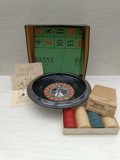 Vintage K&C London Ltd Roulette Game Bakelite Wheel