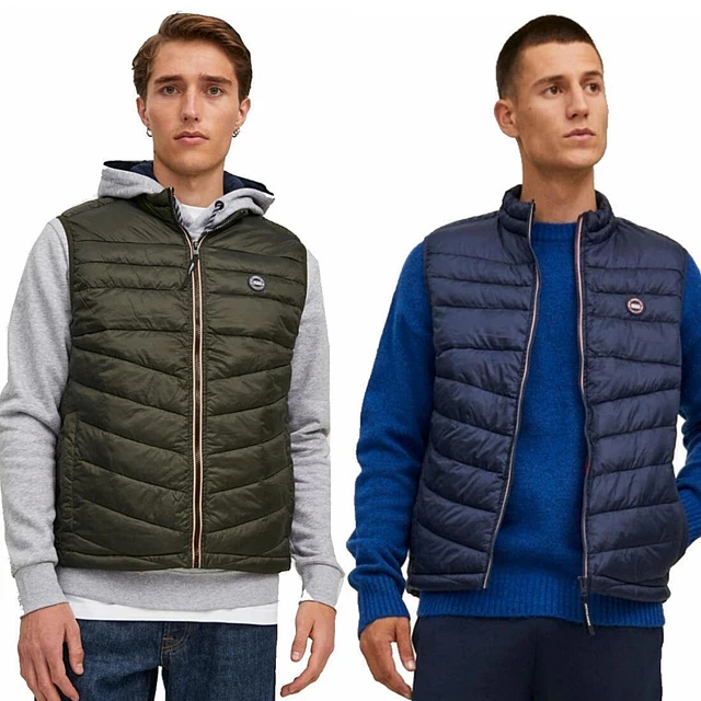 Smanicato JACK&JONES uomo 100 grammi piumino leggero giubbino giacca verde o blu