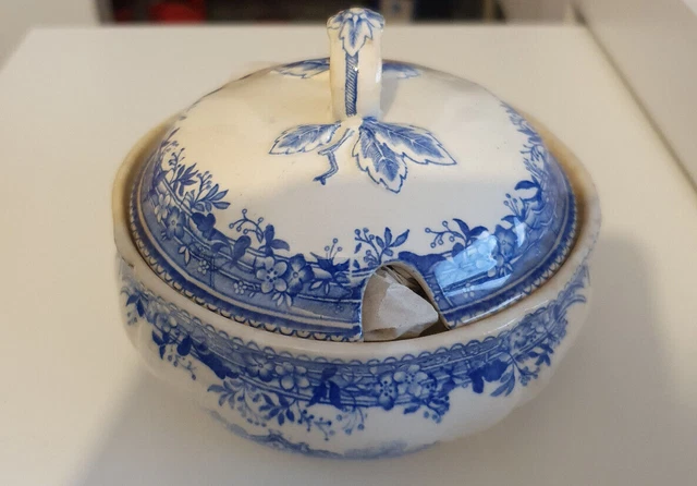 Villeroy und Boch V&B Saar Burgenland blau Zuckerdose