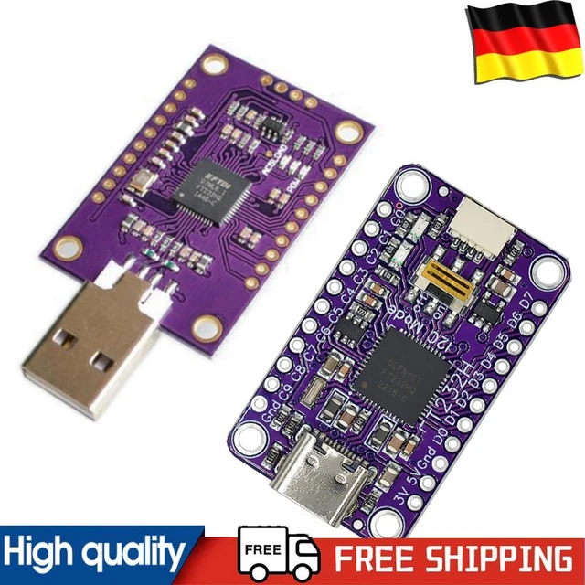 FT232H USB TO JTAG UART FIFO SPI I2C Adapter High Speed Multifunction ...