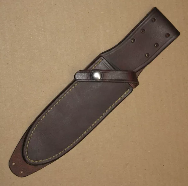 Randall RMK custom combat knife waxed leather sheath