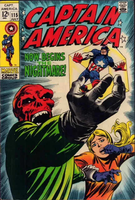 Captain America #115 - Red Skull Cosmic Cube (8.0 / 8.5) 1969