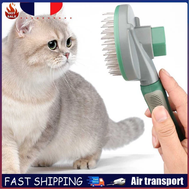 Universal Dog Cat Massaging Brushes Pet Grooming Combs Tool (Green Thick Needle)