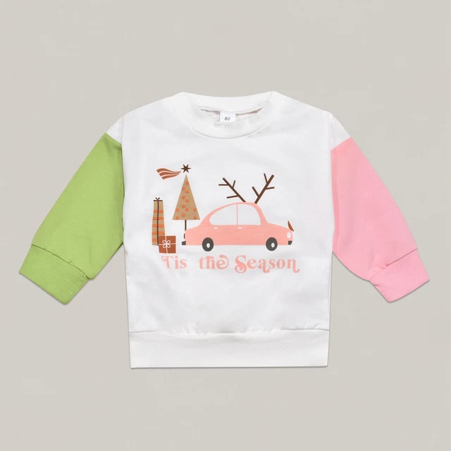 Toddler Jackets Boys Children's Christmas Colours Long Girls plus Zip up Hoodie