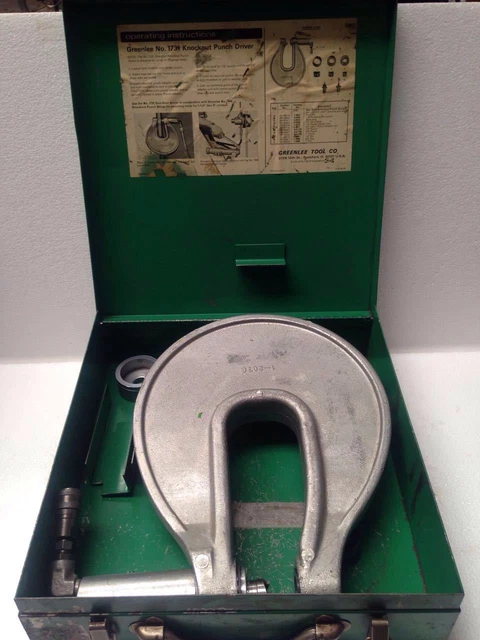 Greenlee 1731-H-767 C Frame One-Shot Hydraulic Knockout Driver Set