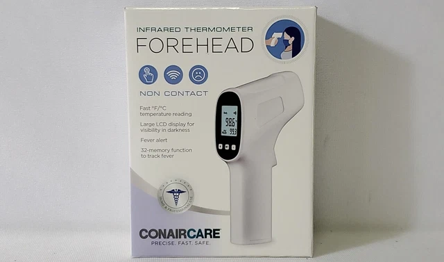 Conaircare Non-Contact Digital Infrared Forehead Thermometer White ITH93