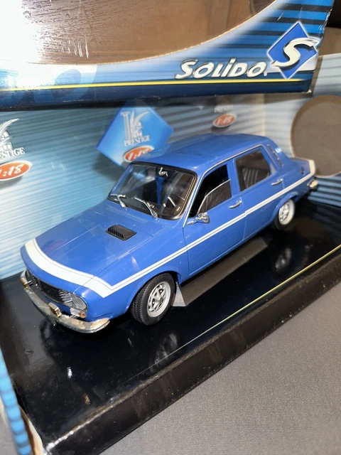 Miniature 1/18 Renault 12 Gordini Par Solido - Pédales - Occasion Bon état