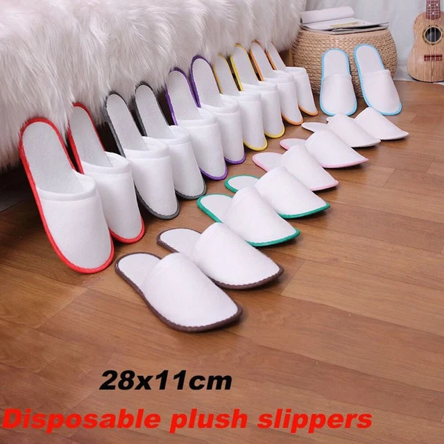 Jetable Chausson Chaussures Orteil Fermé Coton Pantoufles Chaussures Homme Femme