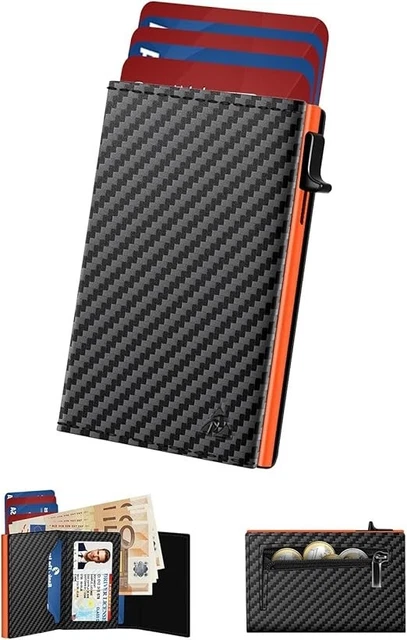 PIERRE CARDIN Portafoglio uomo,Sottile,slim