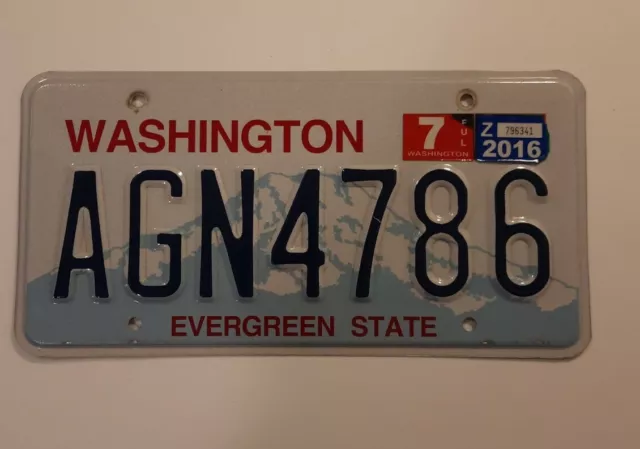 Washington License Plate Evergreen State🌲