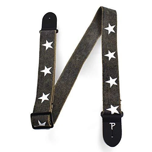Perri's Leathers Ltd. - Sangle de Guitare - Coton - Deluxe - Détendue - Étoil...