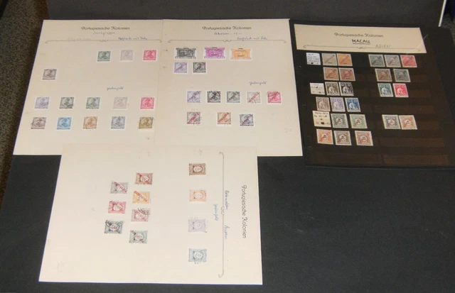 Portugal/Kolonien in Azoren und Macau 1904/13 Postfrisch mit Falz und gestempelt