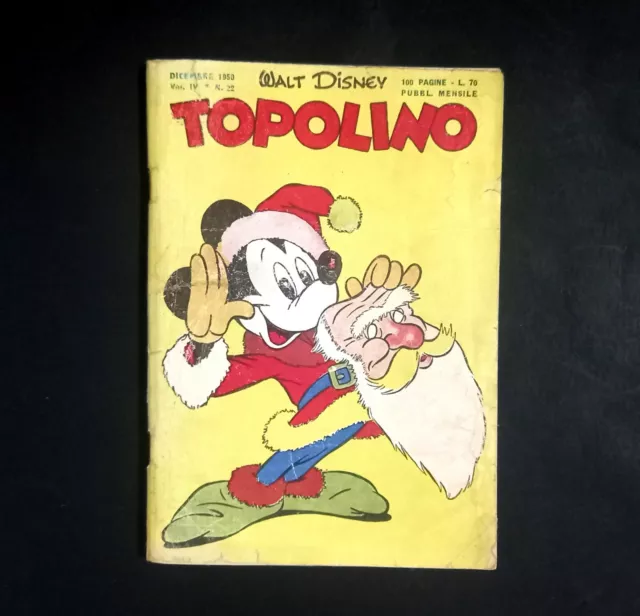 TOPOLINO LIBRETTO 22 del 1950 - BUONO con bollino. Leggi descr