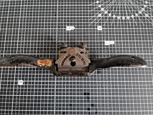 Adjustable Wilson Lovett 'Jema' Spokeshave Plane No.168 Flat Sole VGC (6)