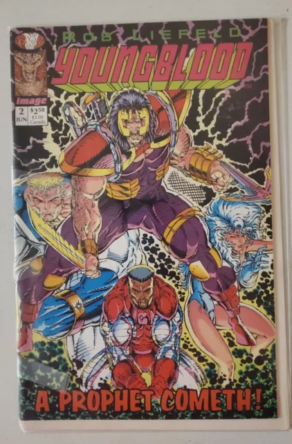 Youngblood #2 (1992) 1st App Prophet & Shadowhawk PINK Variant Image Liefeld VF