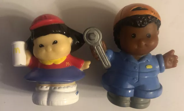 Fisher Price Little People Mechanic Coveralls Wrench Sonya Lee McDonald’s Lot