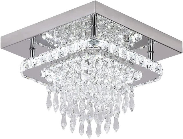 Modern LED Ceiling Light, VETRULUS 2-Side Crystal Chandelier Contemporary