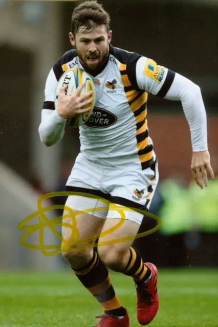 Elliott Daly Signed 6x4 Photo Wasps Rugby England Autograph Memorabilia + COA