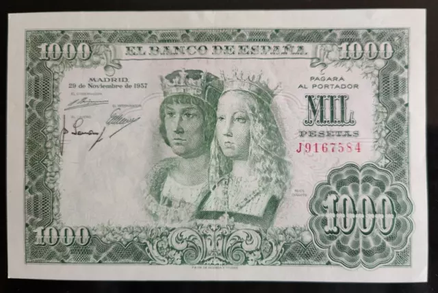 1000 pesetas 1957 SC- SERIE J