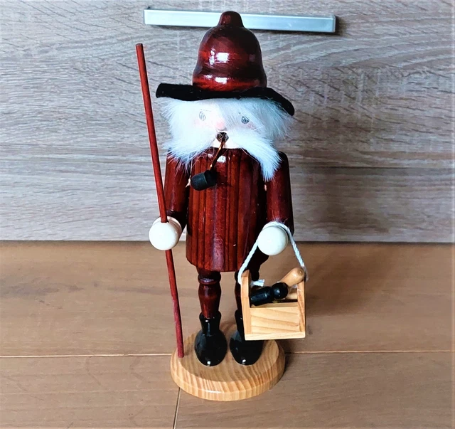 DDR Räuchermännchen mit Werkzeugkasten evtl. Erzgebirge ca. 25 cm