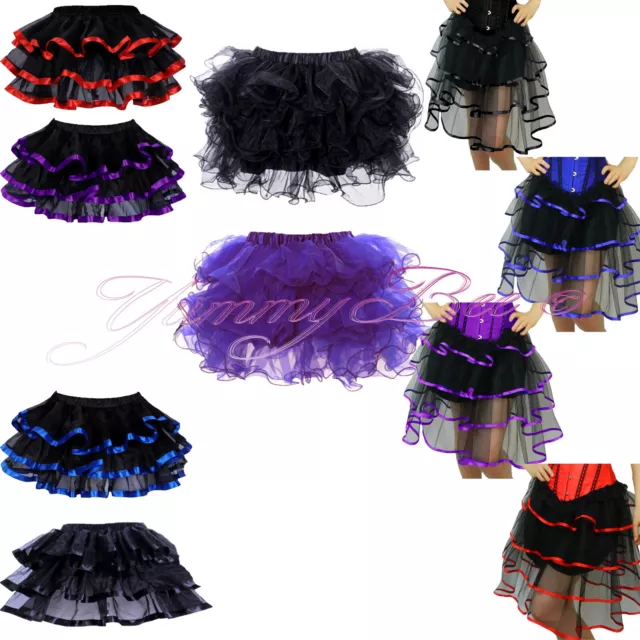 Burlesque Costume Corset Dress Tutu Skirt Fancy Dress Size 6-24 Halloween  Gems