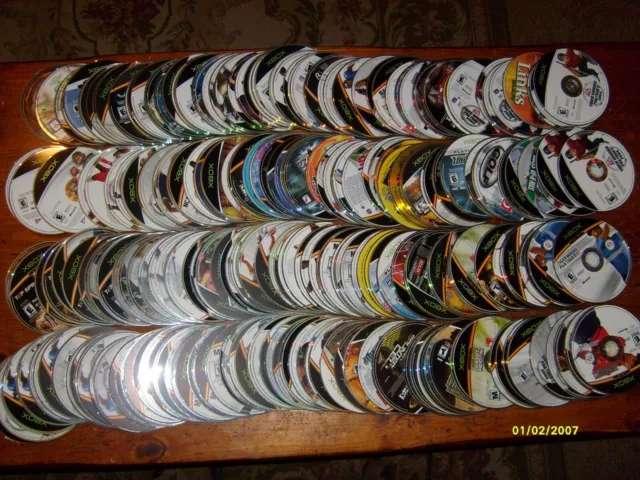 Lot Of Over 300 Origional Xbox Video Games...as Is Lot # 8