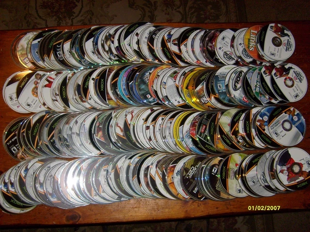 Lot Of Over 300 Origional Xbox Video Games...as Is Lot # 8