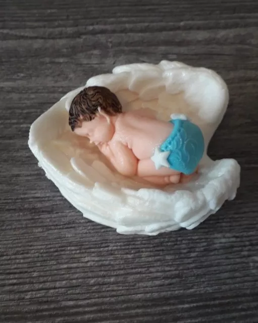 Baby Fondant Zuckerfigur Taufe Geburt Tortenaufleger Tortendekoration Kuchen