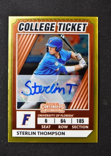 2022 Elite Extra Edition College Tickets Optic #16 Sterlin Thompson /99