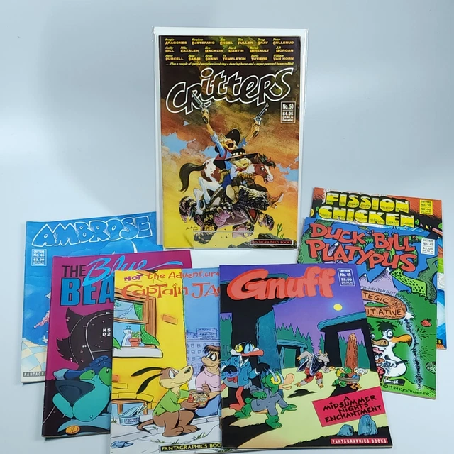 Critters Comic Book Lot of 7 • (Fantagraphics 1990) • Usagi Yojimbo #39-50