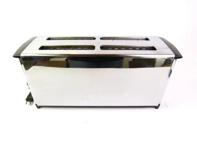1970's Vintage Proctor Silex 4 Slice TOASTER Model T009B Wood Grain and  Chrome WORKS Good Condition 