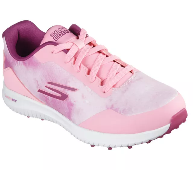 Skechers Go Golf Max 2 Éclaboussure Femmes Golf Chaussures Rose