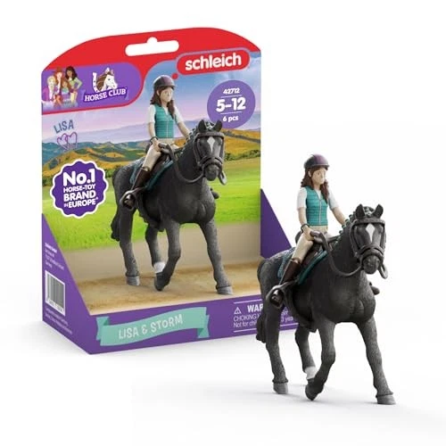 Set écurie Schleich Horse Club Hannah & Cayenne - 42710 - Figurines Cheval Avec Accessoires - Neuf