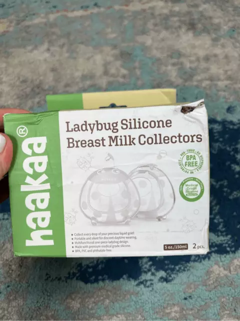 New Ladybug Haakaa Silicone Breast Milk Collectors