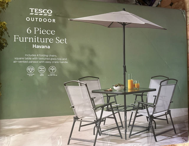 Tesco table online and chairs
