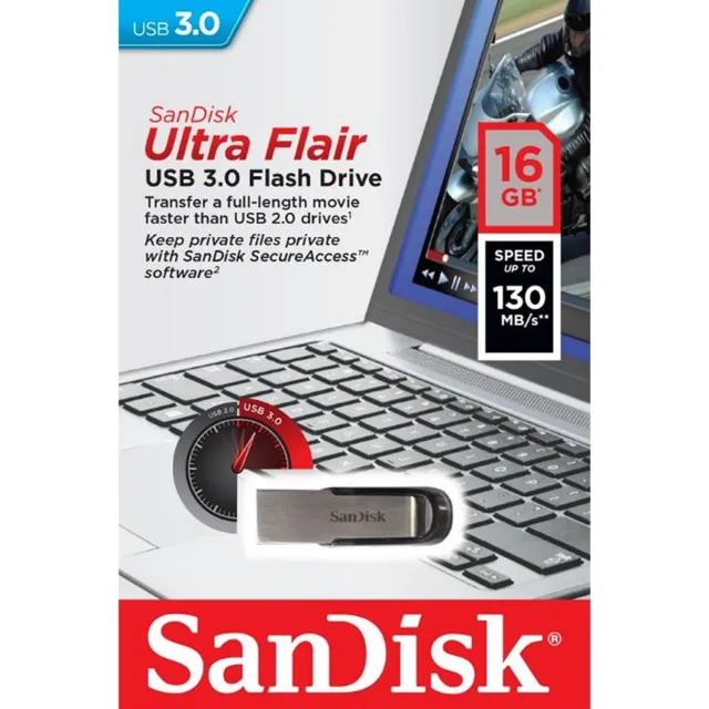 Sandisk Ultra Flair Memory Storage Flash Drive 16Gb/32Gb/64Gb/128Gb Genuine 3.0