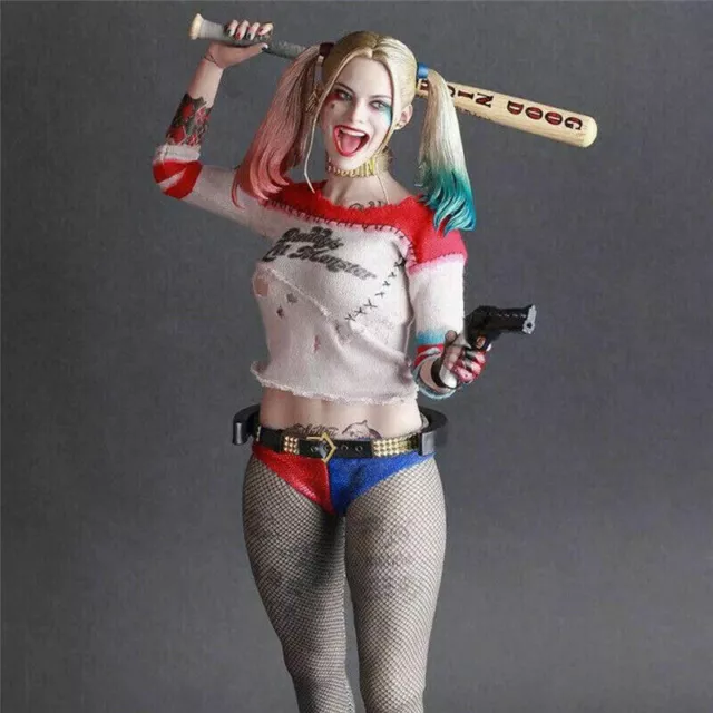 Suicide Squad Harley Quinn 1/6 Scale Real Clothes Figure PVC Model Toy Statue