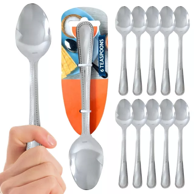 6 - 12 Tea Spoons Stainess Steel Teaspoon Quality Cutlery Set Of Teaspoons Spoon