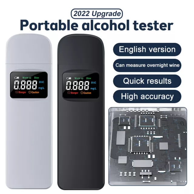 Portable Digital LCD Breath Alcohol Tester Breathalyzer Analyzer Police Detector