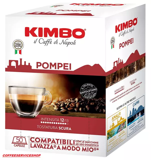 300 Capsule Compatibili Lavazza a Modo Mio Caffe' Kimbo Pompei