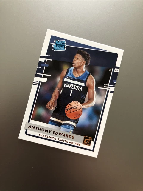 Minnesota Timberwolves Rookie ANTHONY EDWARDS #201 Rookie RC Panini Minnesota Timberwolves NBA 2020 ...