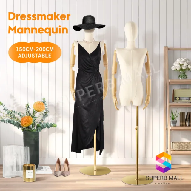 Female Mannequin Model Dummy Dressmaker Manikin Torso Fashion Display Stand
