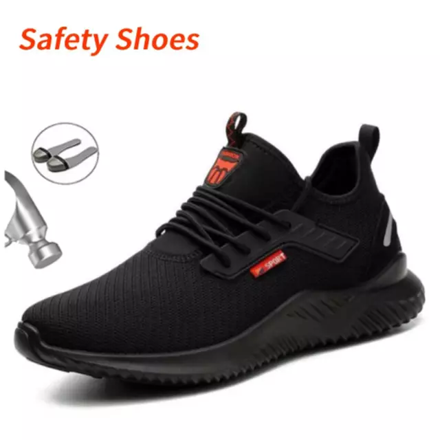 Lightweight Steel Toe Shoes Safety Shoes Work Trainer Protective Foot Men Women