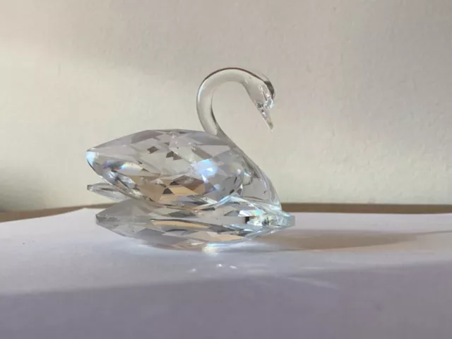 Swarovski cigno lunghezza cm 5,5 x 4,5 di altezza circa senza scatola