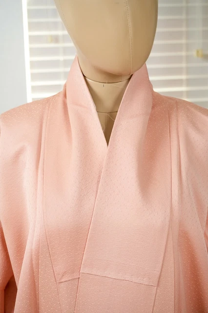 Dear Vanilla Japanese Silk Kimono Women's Robe Gown Authentic Japan Vintage Mint 4