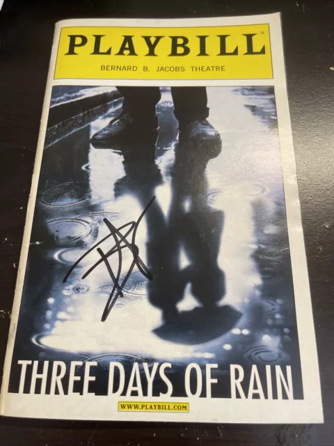 Three Days of Rain Original SIGNED Broadway Playbill